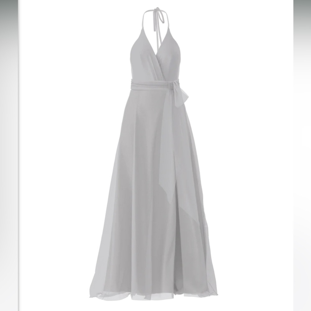 Amsale Carmelle Bridesmaid Dress in Platinum